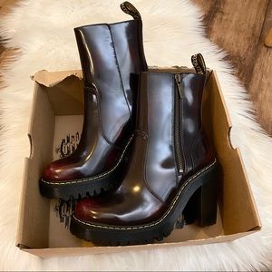 Doc Martens Nwt Magdalena Ii Cherry Red 